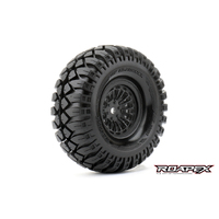 Hardrock Black wheel with 12mm hex mounted