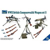 Riich Models RE30011 1/35 WWII British Commonwealth Weapon Set B Plastic Model Kit