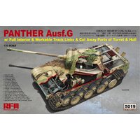 Ryefield 5019 1/35 APanther Ausf.G w/full interior & workable track links Plastic Model Kit