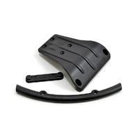 RPM Front Bumper, Skid Plate & Retainer Plate - ARRMA | most 6S vehicles (V5, EXB and older) | Black