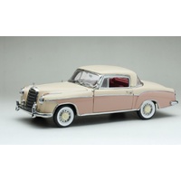 Sun Star 1/18 1958 MERCEDES-BENZ 220SE COUPE - Cream / Pink