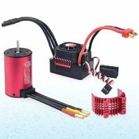 Surpass Hobby KK waterproof 3660 brushless motor with 80A ESC combo + Red heatsink 2600kv