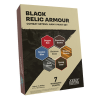 The Army Painter Combat Se7ens: Black Relic Armour Acrylic Paint Set
