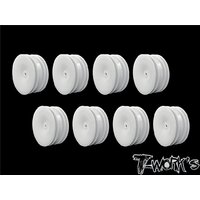 TWORKS 2.2" 12mm Hex  Front Wheel White (B6.1/6.2/RB5/RB6/RB7/YZ2/XB2 ) 8pcs - TE-218-AW-8