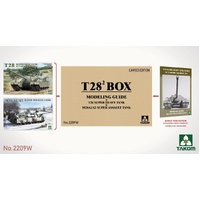 Takom 1/35 T28² Box - T28 Super Heavy Tank + M28A1/A2 Super Assault Tank Plastic Model Kit