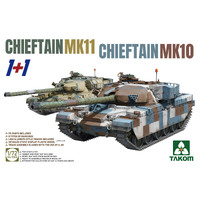 Takom 5006 1/72 CHIEFTAIN MK11+CHIEFTAIN MK10 (1+1) Plastic Model Kit