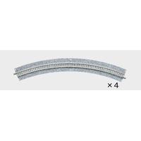 Tomix N Curve Track 15-3/8" 391mm Radius, 45° (4)