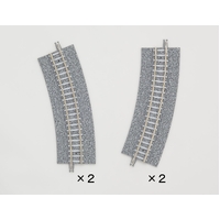 Tomix N Easement Wide PC Curve Track 11" Radius, 22.5°