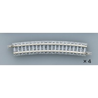 Tomix N Curve PC Track 15-3/8" 391mm Radius, 15° (4)