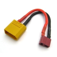 XT90 MALE TO T-PLUG DEANS FEMALE BATTERY CONVERSION CABLE - VSKT-80111B