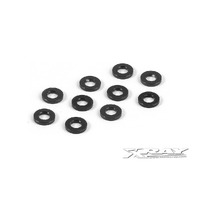 XRAY ALU SHIM 3X6X1.0MM - BLACK 10 - XY303122-K