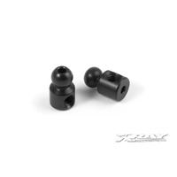 XRAY ALU 4.9MM BALL END - BLACK 2 - XY303431-K