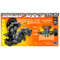 XRAY COMPOSITE MID MOTOR GEAR BOX (4 GEARS) - NARROW - SET - XY323017