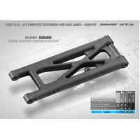 XRAY XT2 COMPOSITE SUSPENSION ARM REAR LOWER - GRAPHITE - XY323112-G