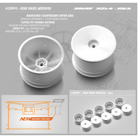 2WD/4WD REAR WHEEL AERODISK WITH 12MM HEX - V2 - WHITE (10) - XY329901