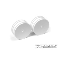 XRAY FRONT WHEELS AERODISK 14MM HEX - WHITE - V2 2PCS - XY369910