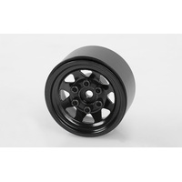 Stamped Steel 1.0" Stock Beadlock Wheels (Black)