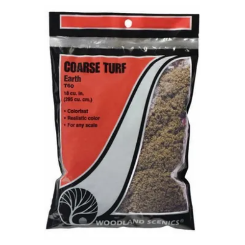 Woodland Scenics Earth Coarse Turf (Bag)