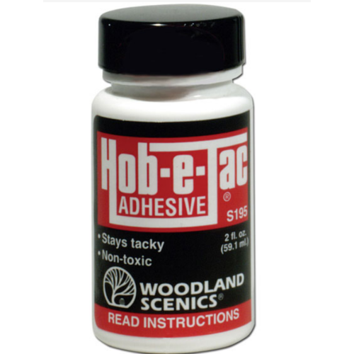 Woodland Scenics S195 Hob-E-Tac Adhesive 2Fl.Oz - 162 0195