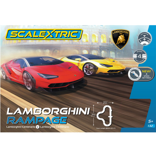 SCALEXTRIC Lamborghini Rampage Slot Car Set - 35-C1386