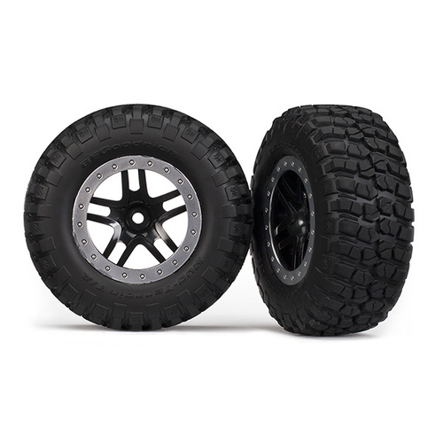 TRAXXAS TIRES & WHEELS, ASSEMBLED, GLUED"