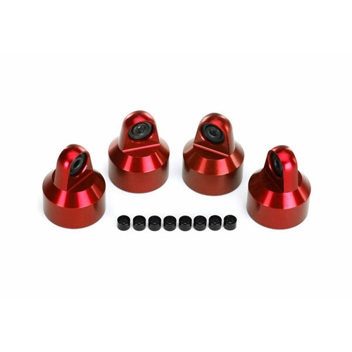 TRAXXAS SHOCK CAPS ALUMINIUM (RED)