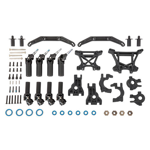 TRAXXAS OUTER DRIVELINE & SUSPENSION UPGRADE KIT EXTREME HEAVY DUTY BLACK