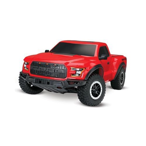 TRAXXAS FORD F-150 RAPTOR 2WD 1/10TH BRUSHED inc battery/charger - 39-58094-1RED