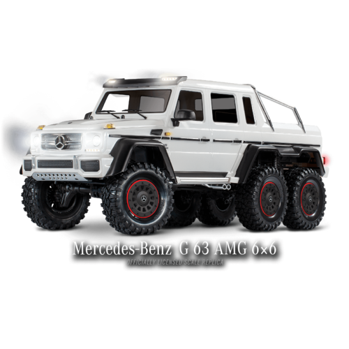 TRAXXAS TRX-6 MERCEDES-BENZ G 63 AMG 6X6 NO BATTERY/CHARGER - WHITE