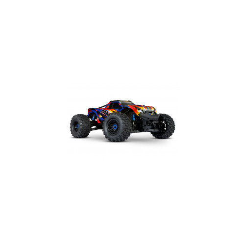 TRAXXAS MAXX 4WD MONSTER TRUCK NO BATTERY/CHARGER- YELLOW/RED