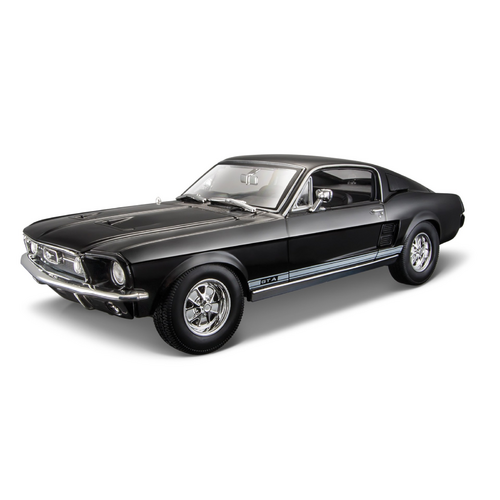 1967 Ford Mustang Fastback Black 1/18 Diecast Model Car by Maisto