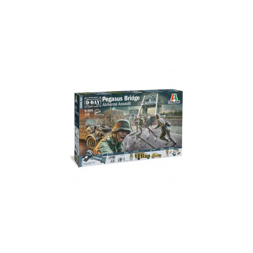 ITALERI PEGASUS BRIDGE D-DAY 75TH ANNIV. BATTLE SET 1:72