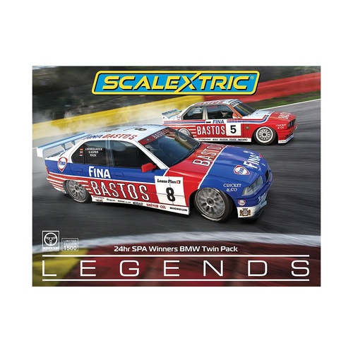 SCALEXTRIC 1/32 BMW SPA 24H WINNERS SLOT CAR TWIN PACK