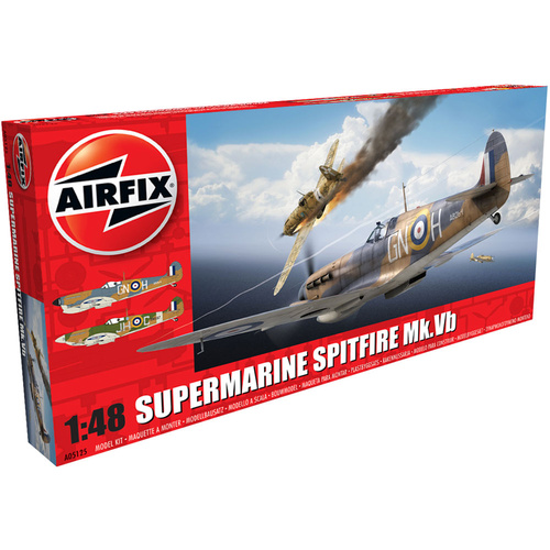 Airfix Plastic Model Kit Supermarine Spitfire Mkvb 1:48 - 58-05125