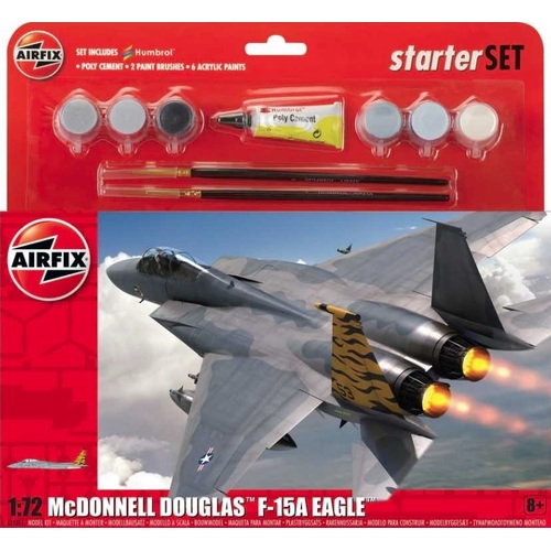AIRFIX LARGE STARTER SET - MCDONNELL DOUGLAS F-15A STRIKE EAGLE