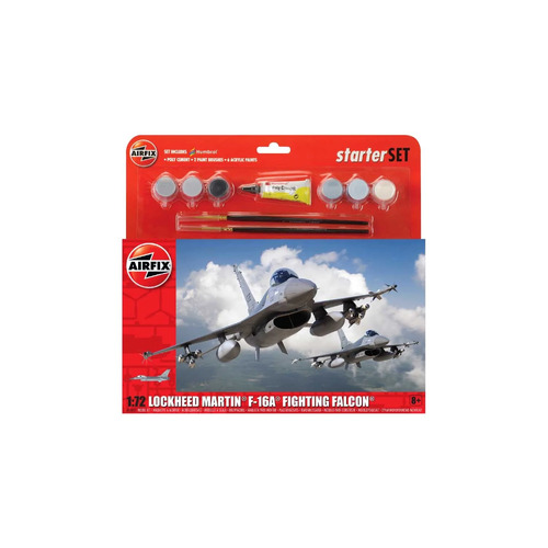 AIRFIX LARGE STARTER SET-GENERAL DYNAMIC  F-16A/B FIGHTING FALCON