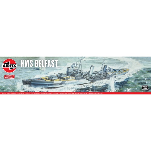 Airfix 1/600 HMS Belfast Light Cruiser Plastic Model Kit