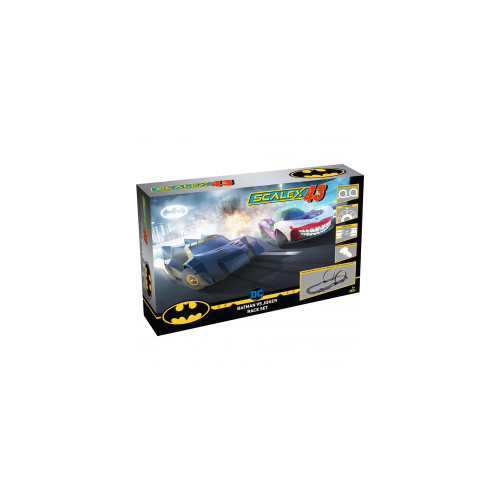  Scalextric 43 F1003 Batman vs Joker Slot Car Set Brand New - 71-F1003