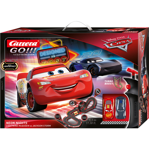 Carrera Go Disney-Pixar Cars 'Neon Lights' Slot Car Set - 72662477