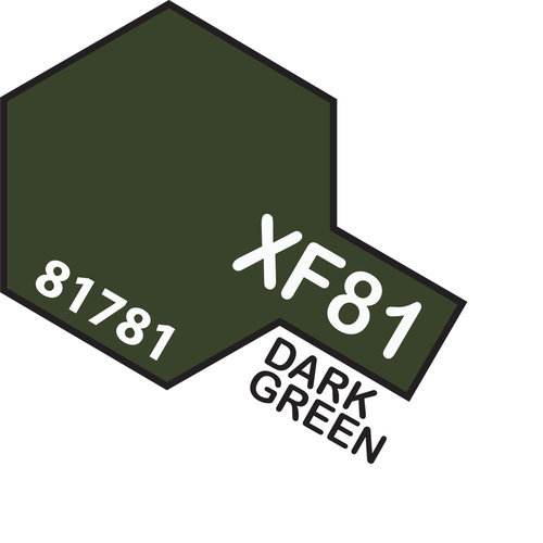 TAMIYA ACRYLIC MINI XF-81 DARK GREEN 2 RAF