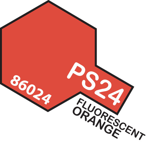 TAMIYA PS-24 FLUORESCENT ORANGE