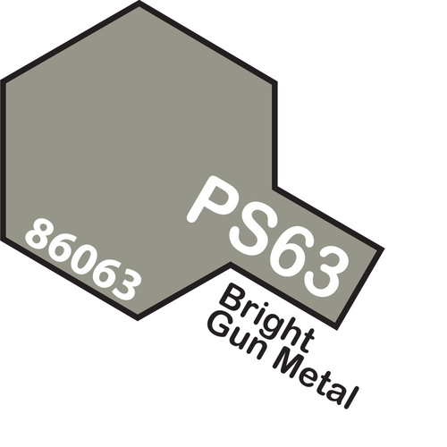 TAMIYA PS-63 BRIGHT GUN METAL