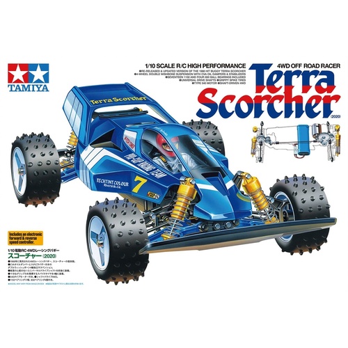 TAMIYA TERRA SCORCHER (2020) 1/10th 4wd Inc ESC  - 76-T47442