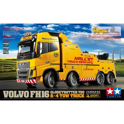 Tamiya 1/14 Volvo FH16 Globetrotter 750 8x4 Tow Truck Kit  - 79-T56362