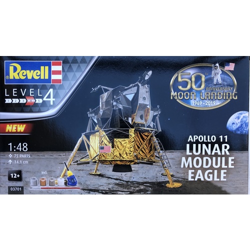 REVELL APOLLO 11 LUNAR MODULE "EAGLE" (50 YEARS MOON LANDING) 1:48