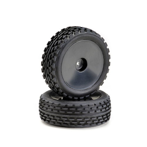Wheel Set Buggy Disc "Offroad" front black 1:10 (2)