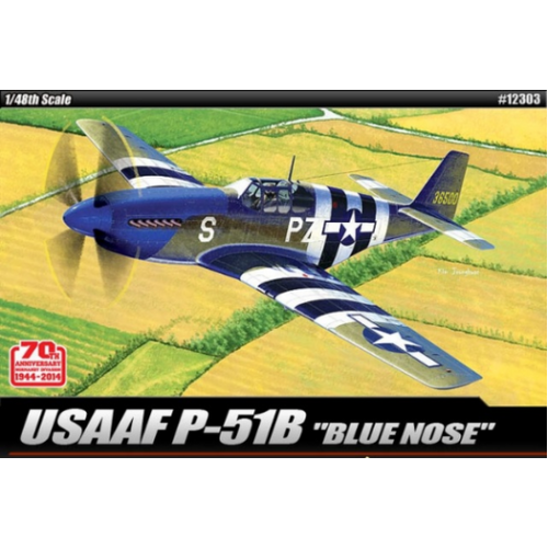 Academy 1/48 USAAF P-51B " Anniv. 70 Normandy Invasion 1944" Plastic Model Kit