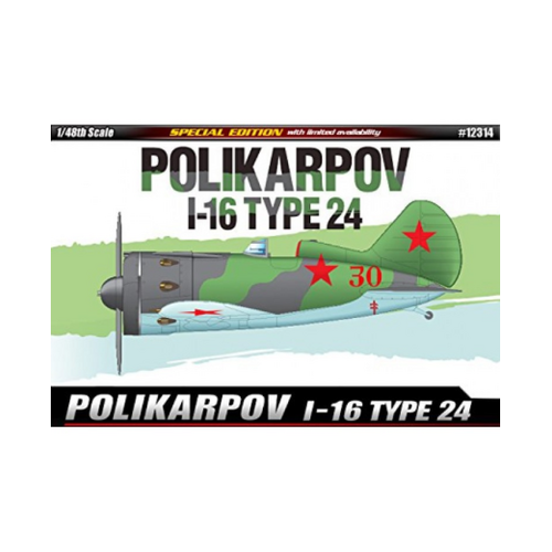 Academy 1/48 Polikarpov I-16 Type 24 Le: Plastic Model Kit [12314]