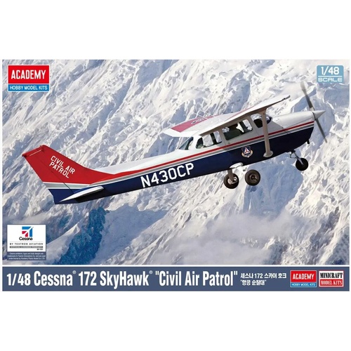 Academy 1/48 Cessna® 172 Skyhawk® ”Civil Air Patrol”  Plastic Model Kit