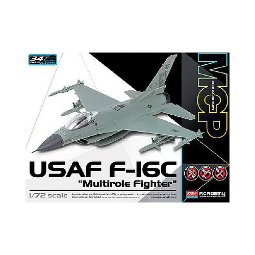 Academy 1/72 USAF F-16C "Multirole Fighter" MCP Plastic Model Kit [12541]
